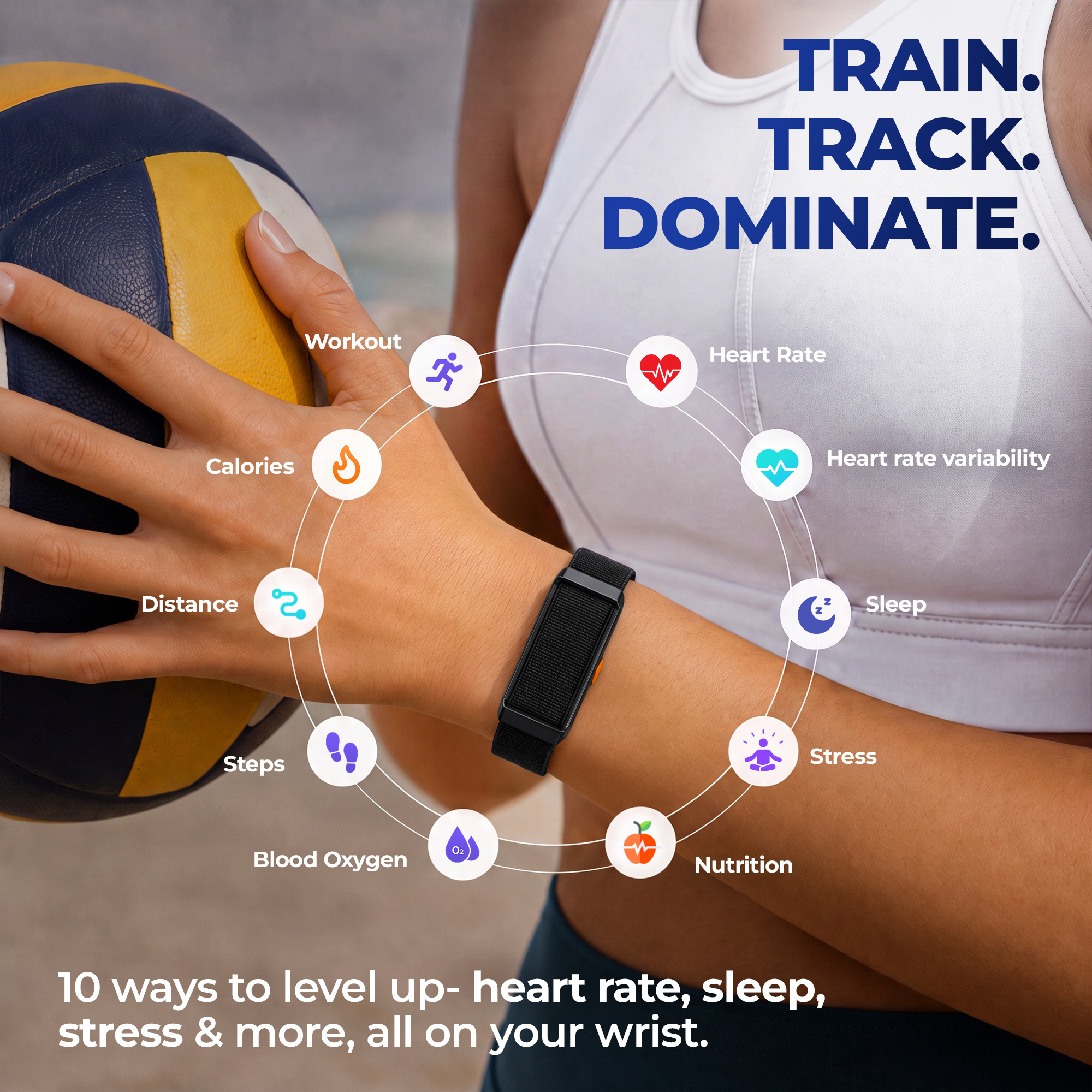 Alti Fit+ Smart Fitness Band – Advanced Health Tracking Made Simple