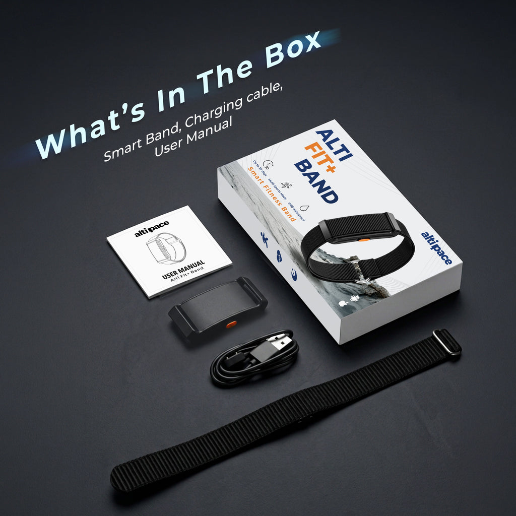 Alti Fit+ Smart Fitness Band – Advanced Health Tracking Made Simple