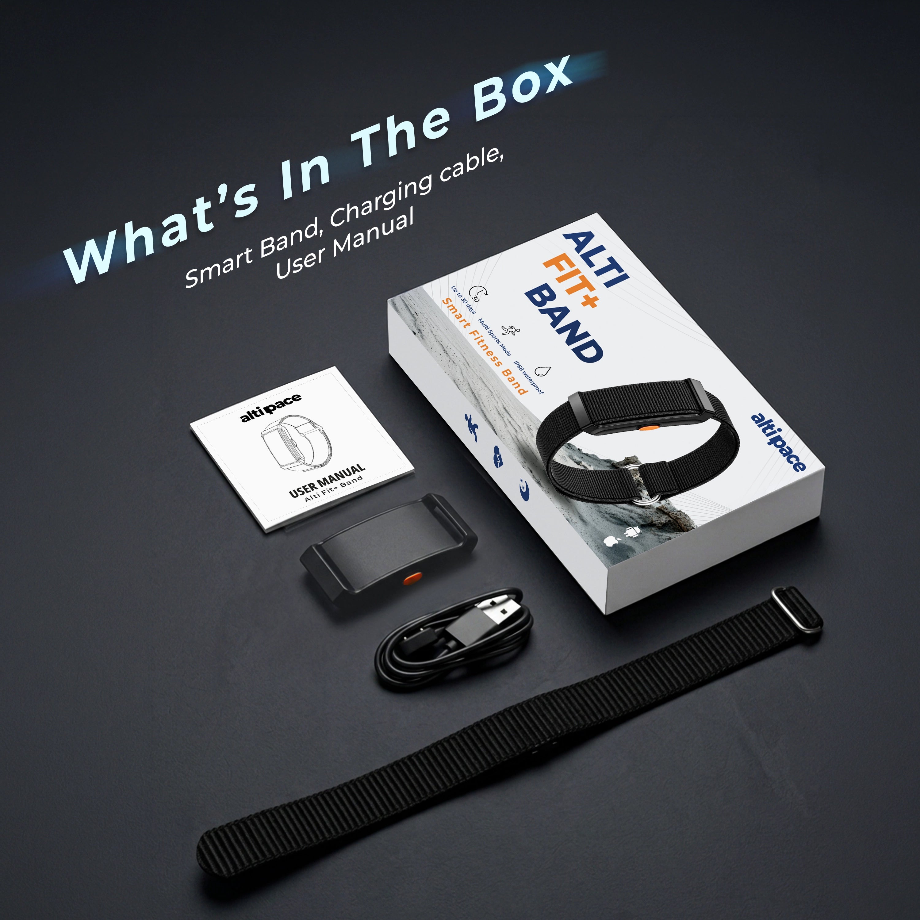 Alti Fit+ Smart Fitness Band – Advanced Health Tracking Made Simple